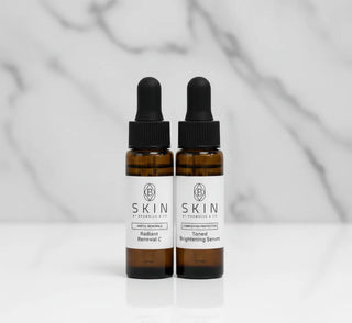 Unveil radiant, even-toned skin with the Toned Brightening Serum & Radiant C Glow Correction Duo, a powerful combination specifically designed to tackle dark spots, hyperpigmentation, and dullness, revealing a noticeably brighter, smoother, and more luminous complexion.