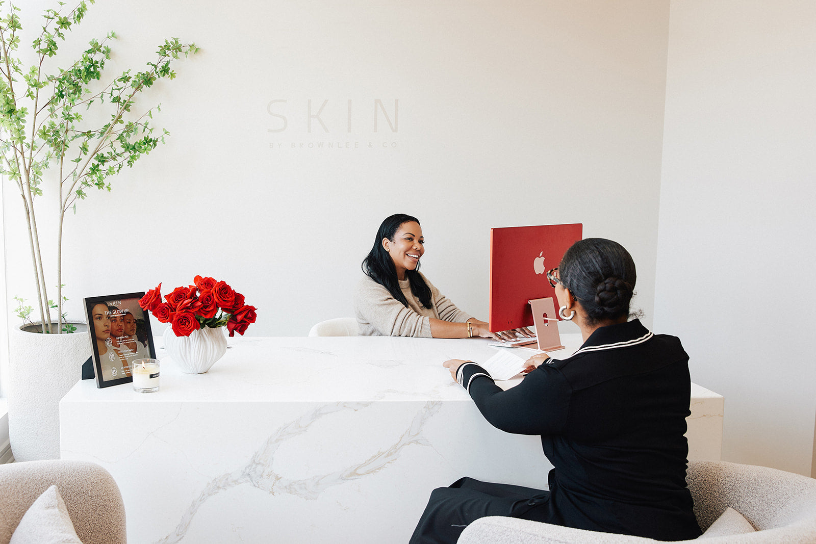 Consultation at the SKIN by Brownlee & Co. front desk